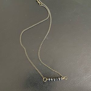 Black Shiny Beed Necklace